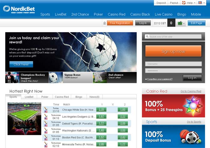 nordicbet screenshot