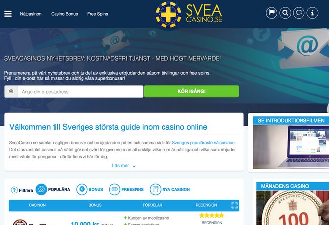 Svea Casino Web